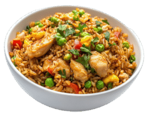 Chicken gebratener reis